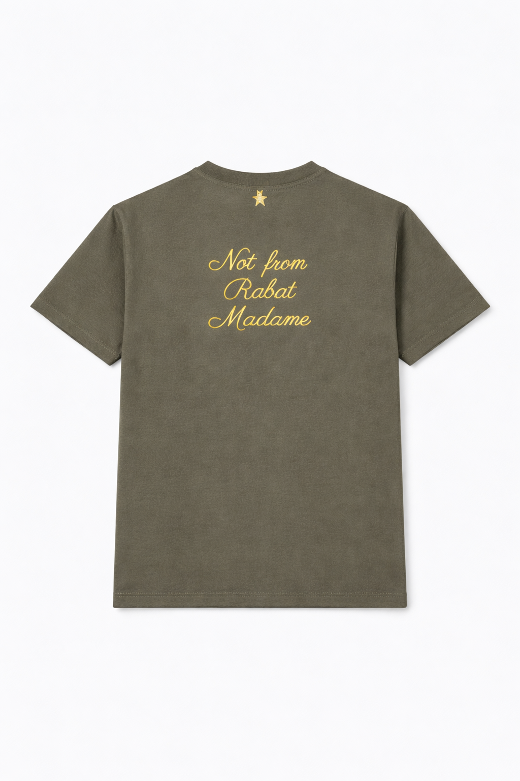 T-shirt Not from Rabat Italique - Kaki