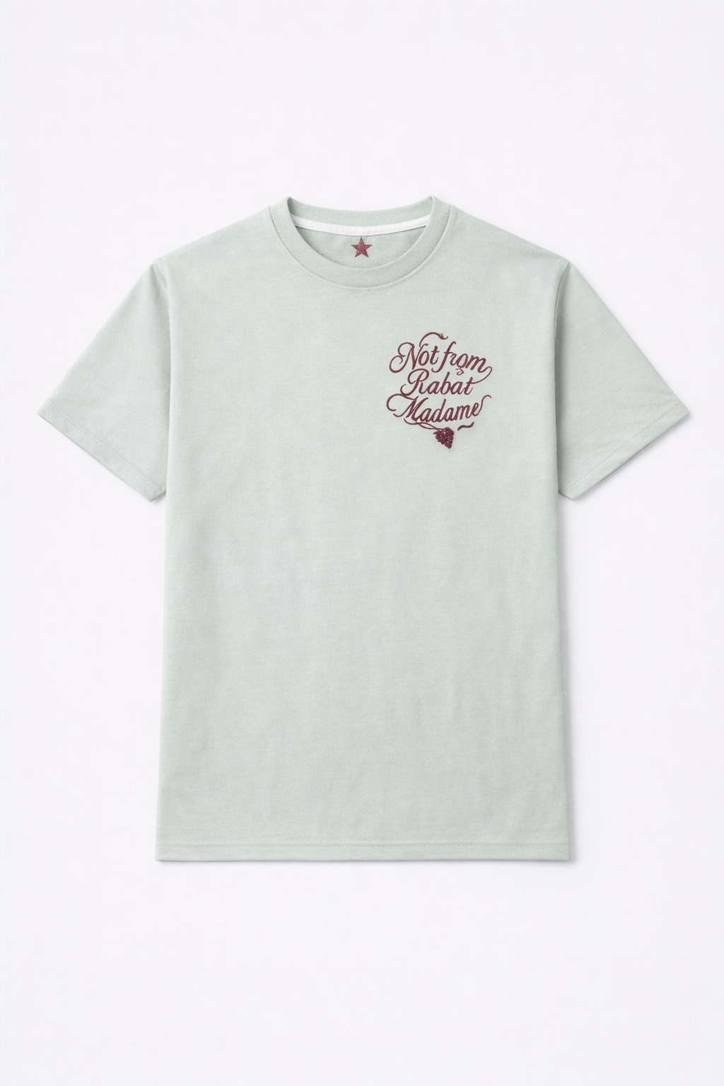 T-shirt Not from Rabat Raisin - Turquois Azurin