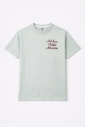 T-shirt Not from Rabat Italique - Turquois Azurin