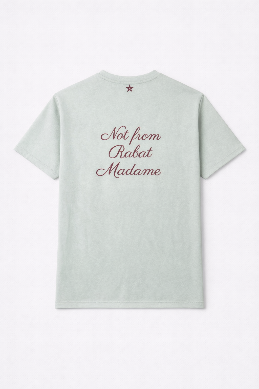 T-shirt Not from Rabat Italique - Turquois Azurin