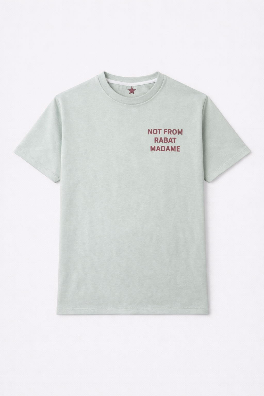 T-shirt Not from Rabat - Turquois Azurin
