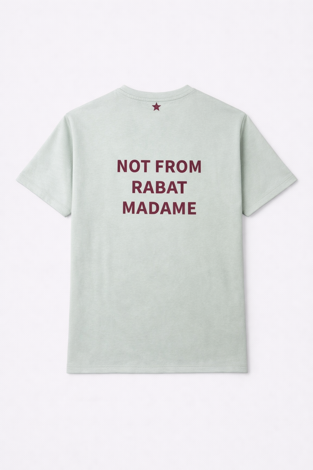 T-shirt Not from Rabat - Turquois Azurin