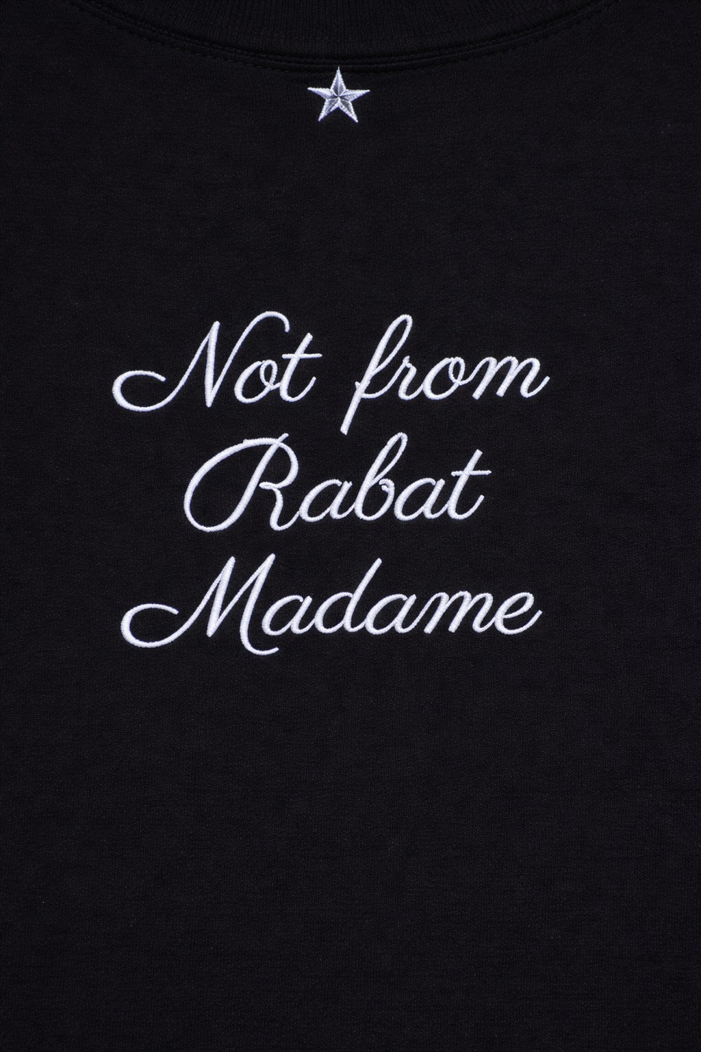 T-shirt Not from Rabat Italique - Noir