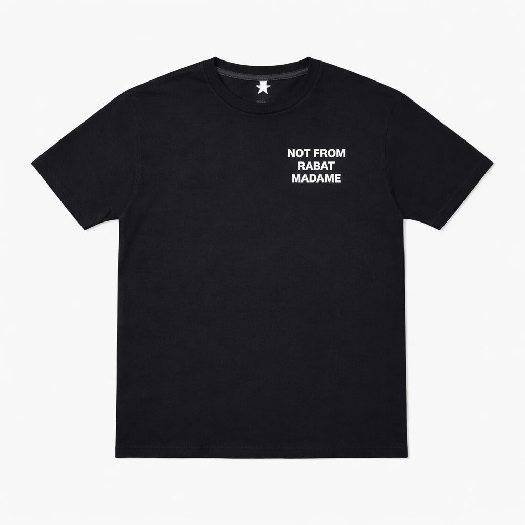 T-shirt Not from Rabat - Noir