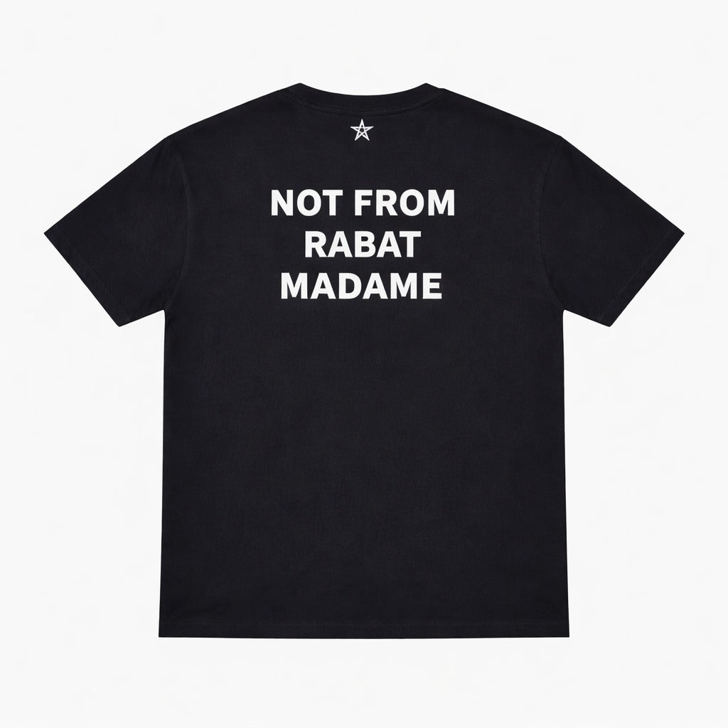 T-shirt Not from Rabat - Noir